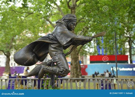 Harry Potter Statue In Leicester Square London Uk Editorial