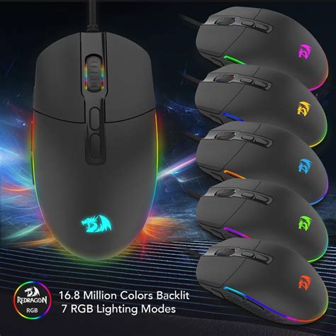 Redragon M719 Invader Wired Optical Gaming Mouse 7 Programmable Buttons