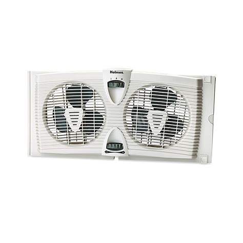 Holmes Dual Blade Twin Window Fan With Thermostat Bed Bath And