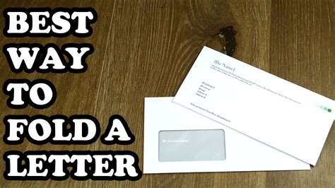 How To Fold A Letter Into A Window Envelope A4 Letter For A Windowed