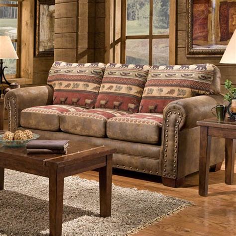 American Furniture Classics Sierra Lodge Sofa Rustic Sofa Lodge