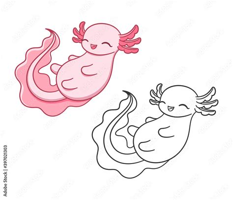 Axolotl Coloring Pages
