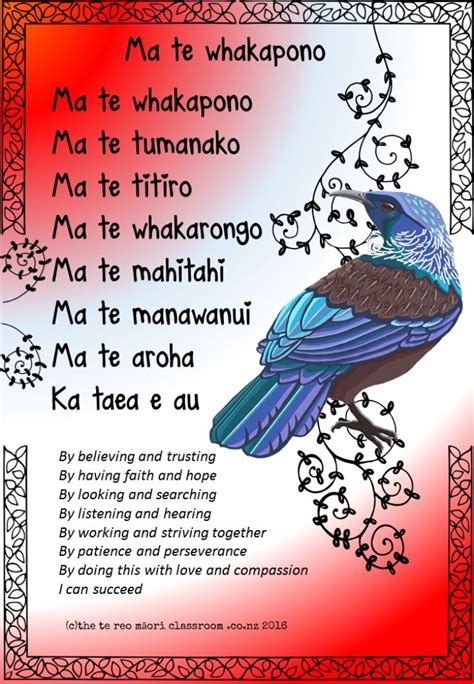 Te Reo Whakataukii And Growth Mindset Maori Words Te Reo Maori