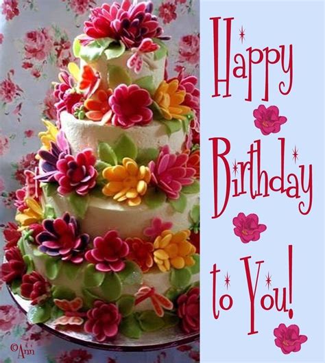 Happy Birthday Flower Cake Bouquet Carissa Jung