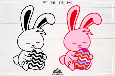 Cute Easter Bunny Rabbit Svg Design Svg By Designbundles