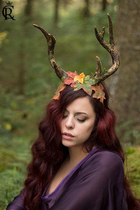 Faune Maiden Woodland Fey Antler Headband Deer Antlers Headband Antlers