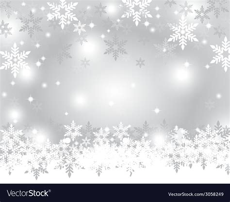 Silver Christmas Background Royalty Free Vector Image