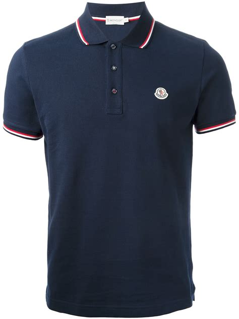 Lyst Moncler Classic Polo Shirt In Blue For Men