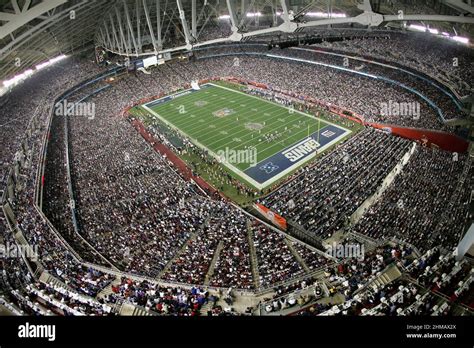 A View Of The Stadium From The Catwalk During Super Bowl 42 In Glendale