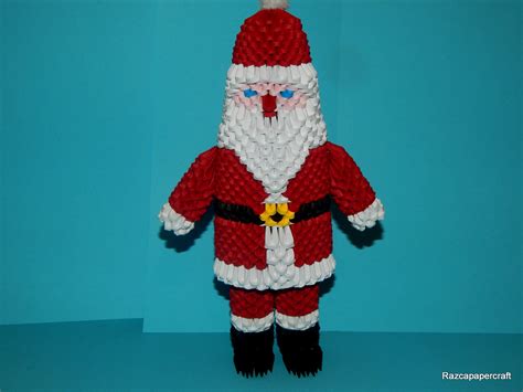 Razcapapercraft 3d Origami Santa Claus Tutorial 2015