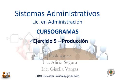 Cursograma Ejercicio 5 Produccion Sistemas Administrativos Lic