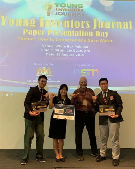 Namun, mereka tidak mendapat pengiktirafan yang setaraf di peringkat kuala lumpur: Young Inventor Journal (YIJ) peringkat Kebangsaan ...