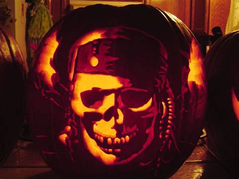 Jack Sparrow Skull By Falconari On Deviantart Pumpkin Carving