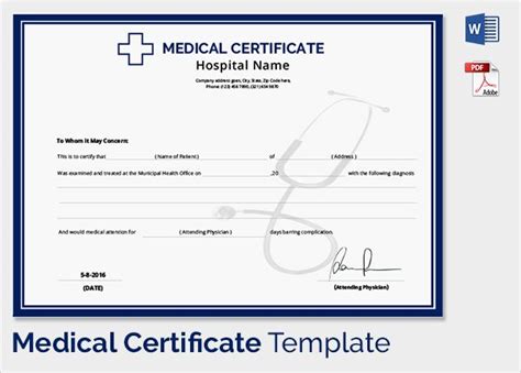 Fake Doctor Certificate Templates Templatevercelapp