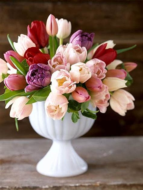 98 Simple Spring Wedding Centerpiece Ideas You Will Love Vis Wed Tulips Arrangement Flower