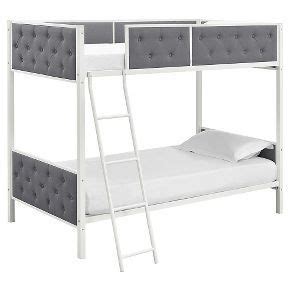4.6 out of 5 stars. Chesterfield Upholstered Bunk Bed White/Gray - Dorel Home Products | White bunk beds, Bunk beds ...