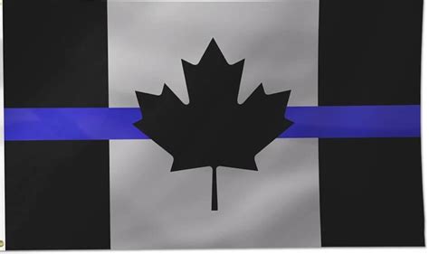Canada Thin Blue Line Flag Etsy