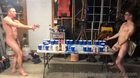 Garage Naked Beer Pong Straight Porn My Straight Buddy