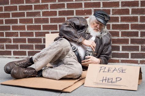 Homeless Man On Street Stock Photo By ©ridofranz 92754026