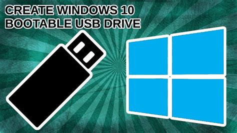 How To Create Windows 10 Bootable Usb Drive Youtube
