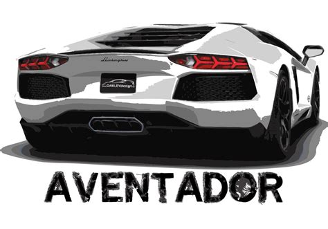 Lamborghini Aventador Car Vector White Lamborghini Lamborghini