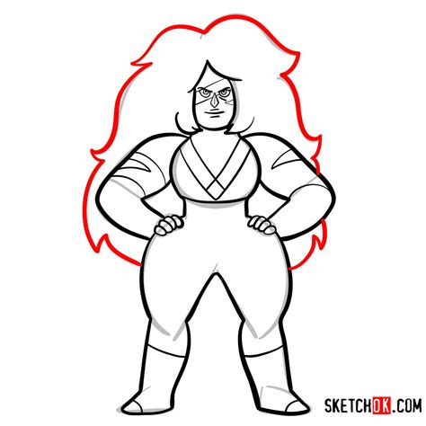 How To Draw Jasper Steven Universe Sketchok Easy Drawing Guides