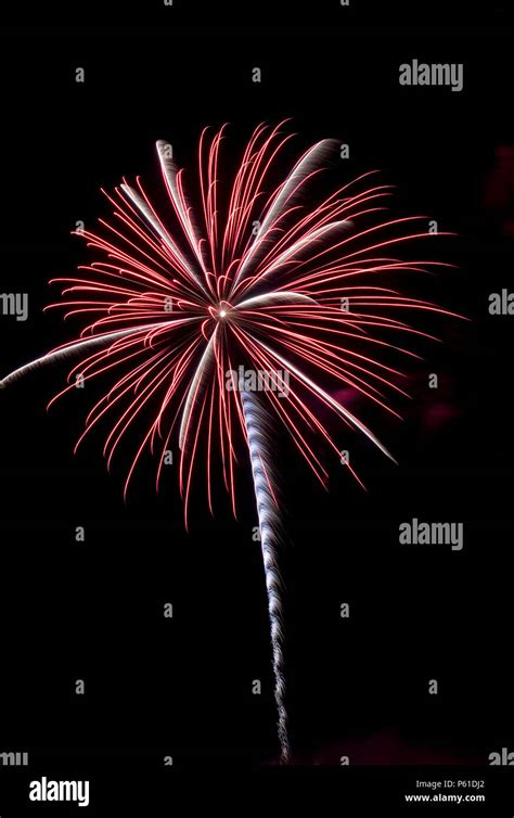 Fireworks Display At Night Stock Photo Alamy