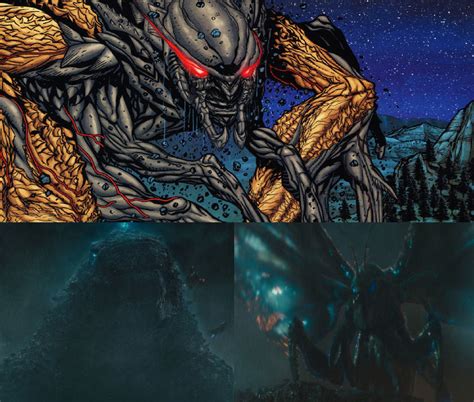 Godzilla And Mothra Vs Muto Prime By Mnstrfrc On Deviantart