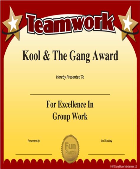 Free Teamwork Certificate Templates Printable Templates