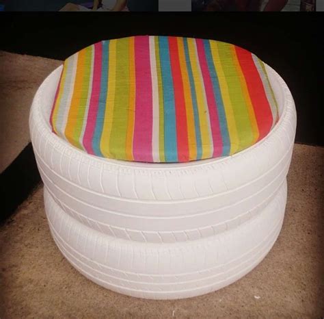 Diy tire ottoman source 3. DIY Tire Chairs For Home and Backyard | Diy chair, Tire chair