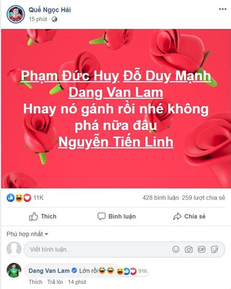 Điều đó đã mang đến sự an tâm để những cầu thủ ở phía trên thoải mái thi đấu. Thắng Thái Lan, Quế Ngọc Hải và Văn Lâm dành lời khen cho ...