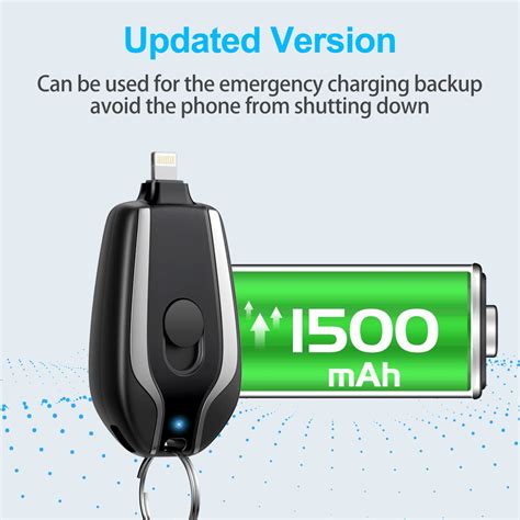 Mua Keychain Portable Charger For Iphone 1500mah Mini Power Emergency