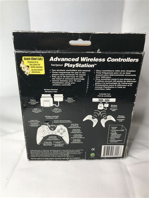 Mad Catz Advanced Wireless Controllers For Playstation In Box Ps1
