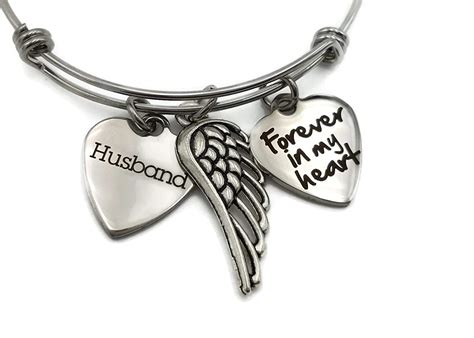 Amazon.com: Loss of Husband Bracelet, Sympathy Gift Loss of Husband, Husband Memorial, Husband ...