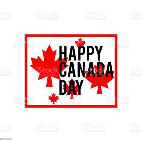 Canada Day Vector Illustration Happy Canada Day Holiday Invitation