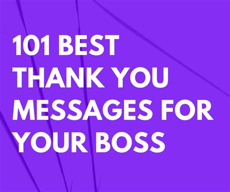 101 Best Thank You Messages For Your Boss Ultima Status