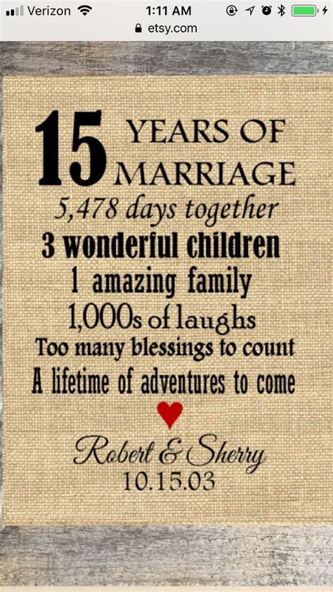 15th Anniversary Wedding Anniversary Quotes 15th Wedding Anniversary T 15 Year Wedding
