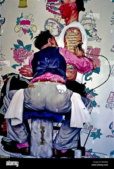 Tattoo Artist 1944 Norman Rockwell Norman Rockwell Ar