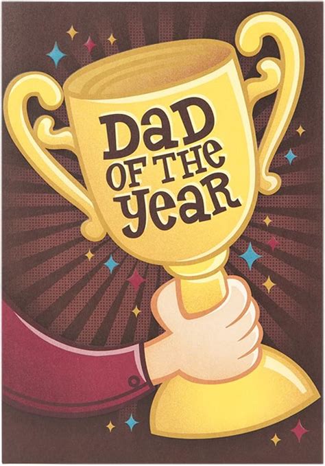 Hallmark Father S Day Card Dad Of The Year Award Medium Uk Office Products