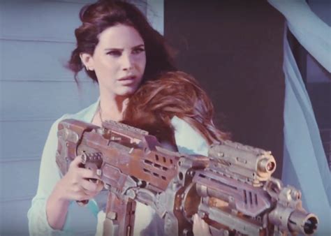 Lana Del Rey “high By The Beach” Video Singer Dons A Nightie Blows Up