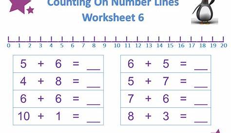 math worksheet land number line