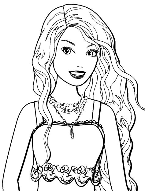 Dibujos de Barbie para colorear e imprimir