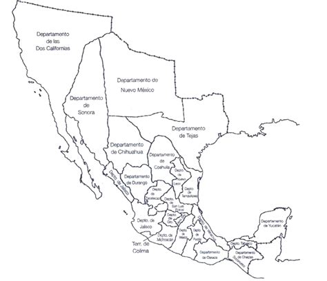 Sintético Foto Mapa De La República Mexicana Sin Nombres Con División Política Cena Hermosa