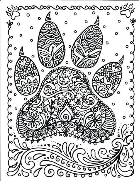 Pin by Sandy Byer on Coloring pages | Dog coloring page, Mandala