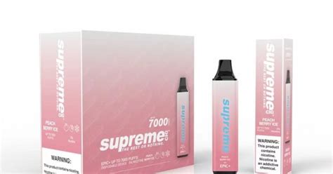 Supreme Epic 7000 Puffs Huge Power Peach Berry Ice 10 Pack