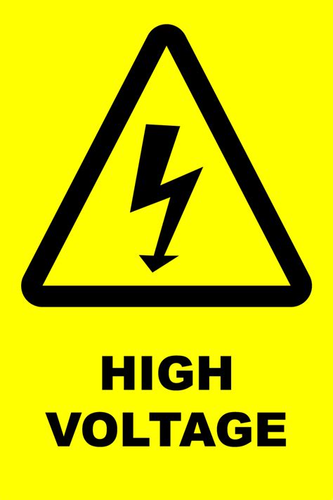 Caution High Voltage Newprint Hrg Print And Sign Solutions