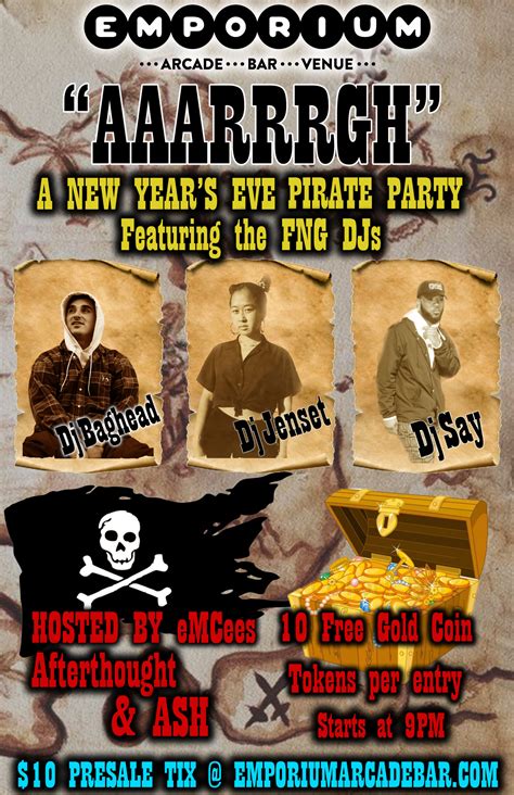 AAARRRGH! A New Year's Eve Pirate Party (Emporium SF)