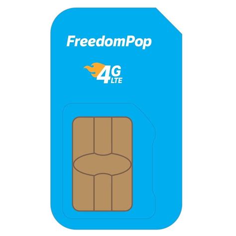 Freedompop Lte Sim Kit 3 In 1 Voicedata Bundle Prepaid Carrier