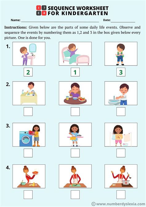 5 Step Sequencing Pictures Printable Free Printable Templates Story