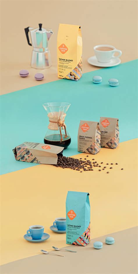 Coffee Inn Coffee Dieline Design Branding And Packaging Inspiration